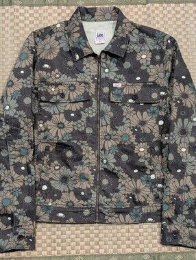 Lee Heritage Chetopa Twill Floral Workwear Jacket Men's Size Medium